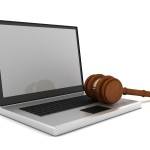 laptop and gavel